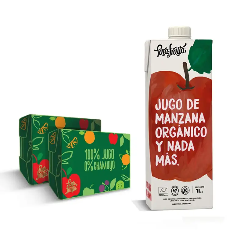 [100244] Jugo PuraFrutta Manzana Orgánico x1 L