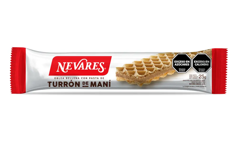 Turrón de Maní Nevares x25g (x50)