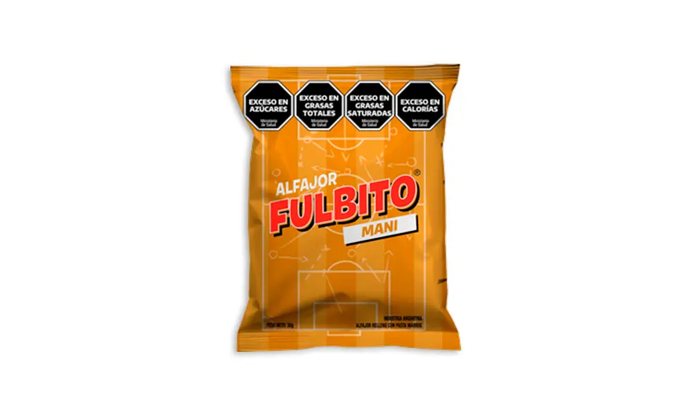 [100255] Alfajor Fulbito Relleno de Mani x30g
