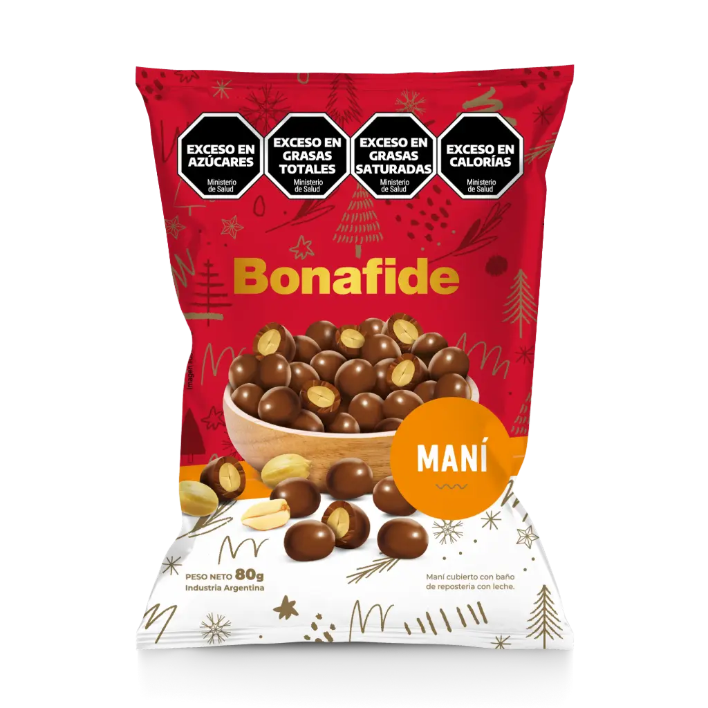 [100270] Maní Bonafide Cubierto con Baño Leche x80g