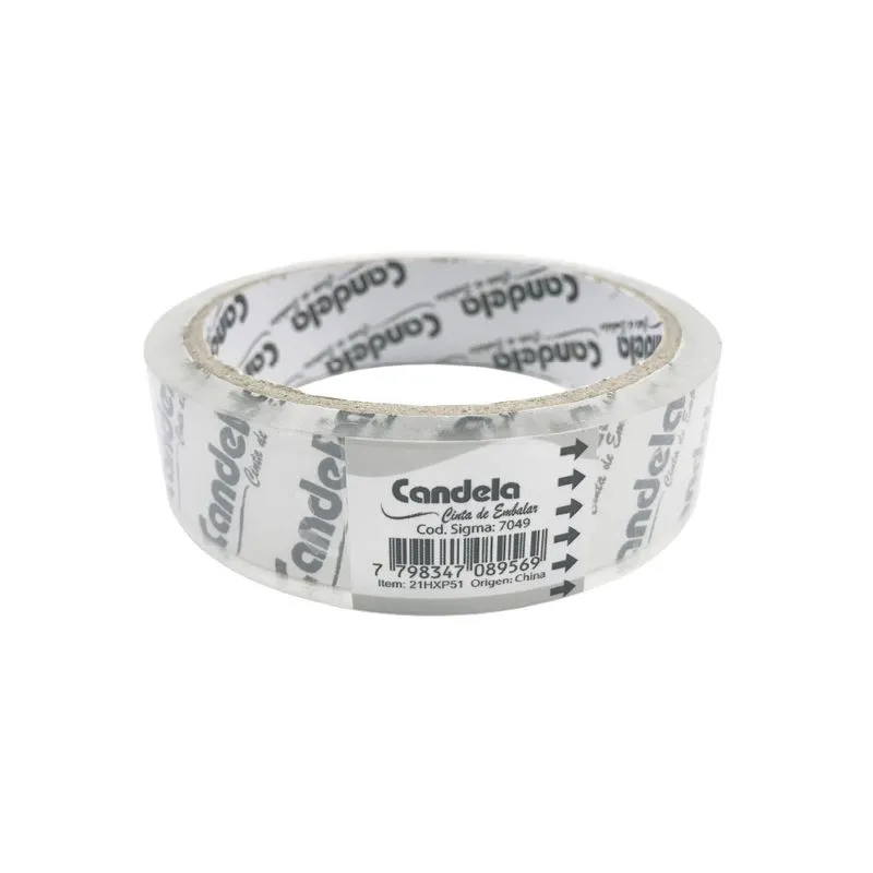 Cinta de Embalar Candela Transparente 2,4cm x41m