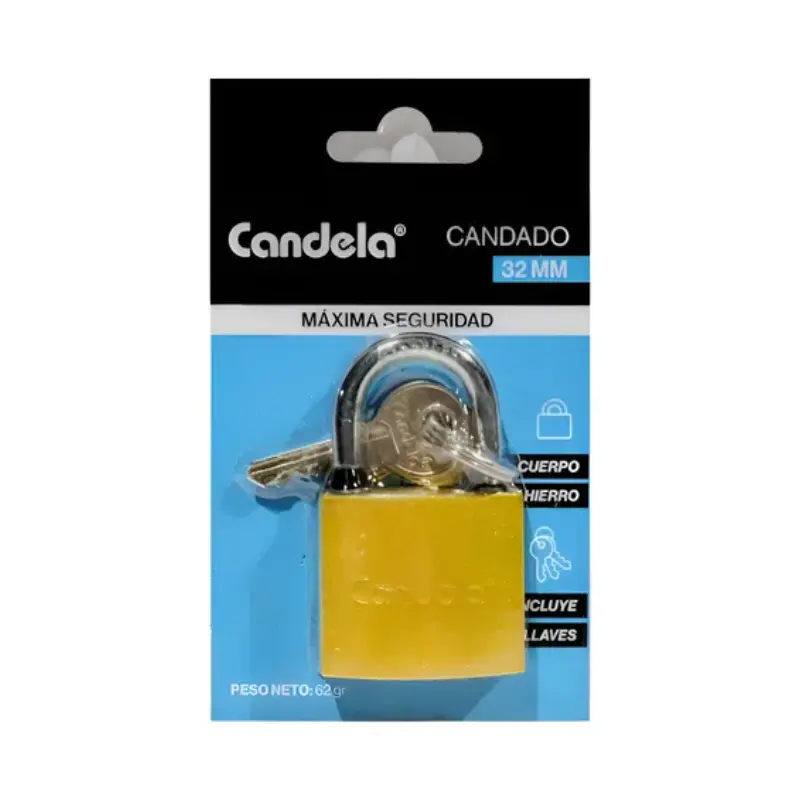 [100285] Candado de Hierro Candela 32mm