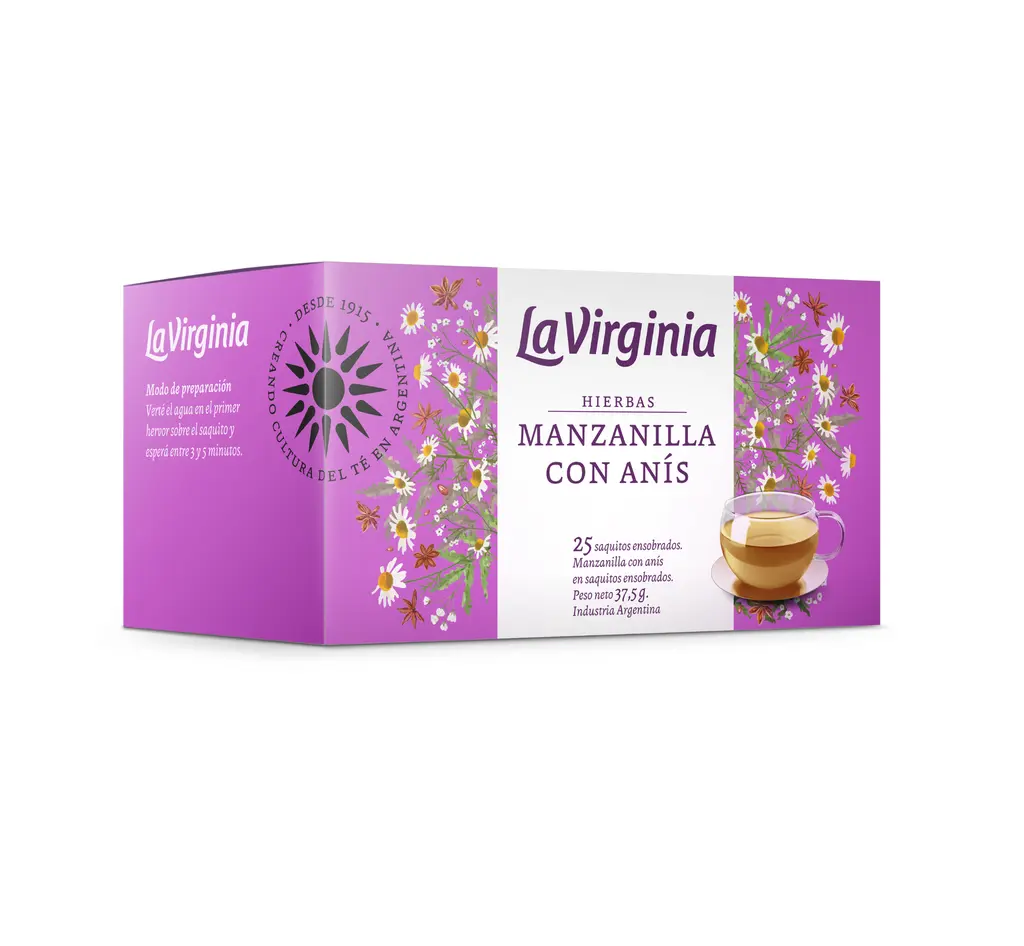Té Hierba Manzanilla con Anís La Virginia x25u