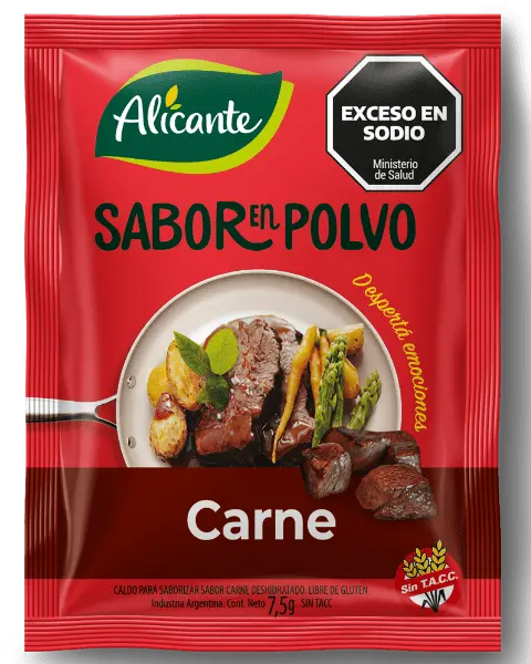 Sabor en Polvo Alicante Carne sin Tacc x7,5g