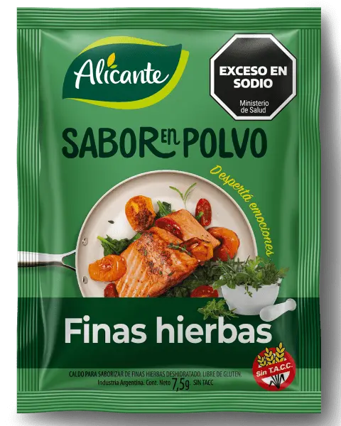 [100344] Sabor en Polvo Alicante Finas Hierbas sin Tacc x7,5g