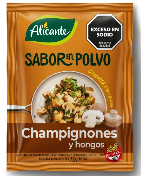 [100347] Sabor en Polvo Alicante Champignones/Hongos sin Tacc x7,5g