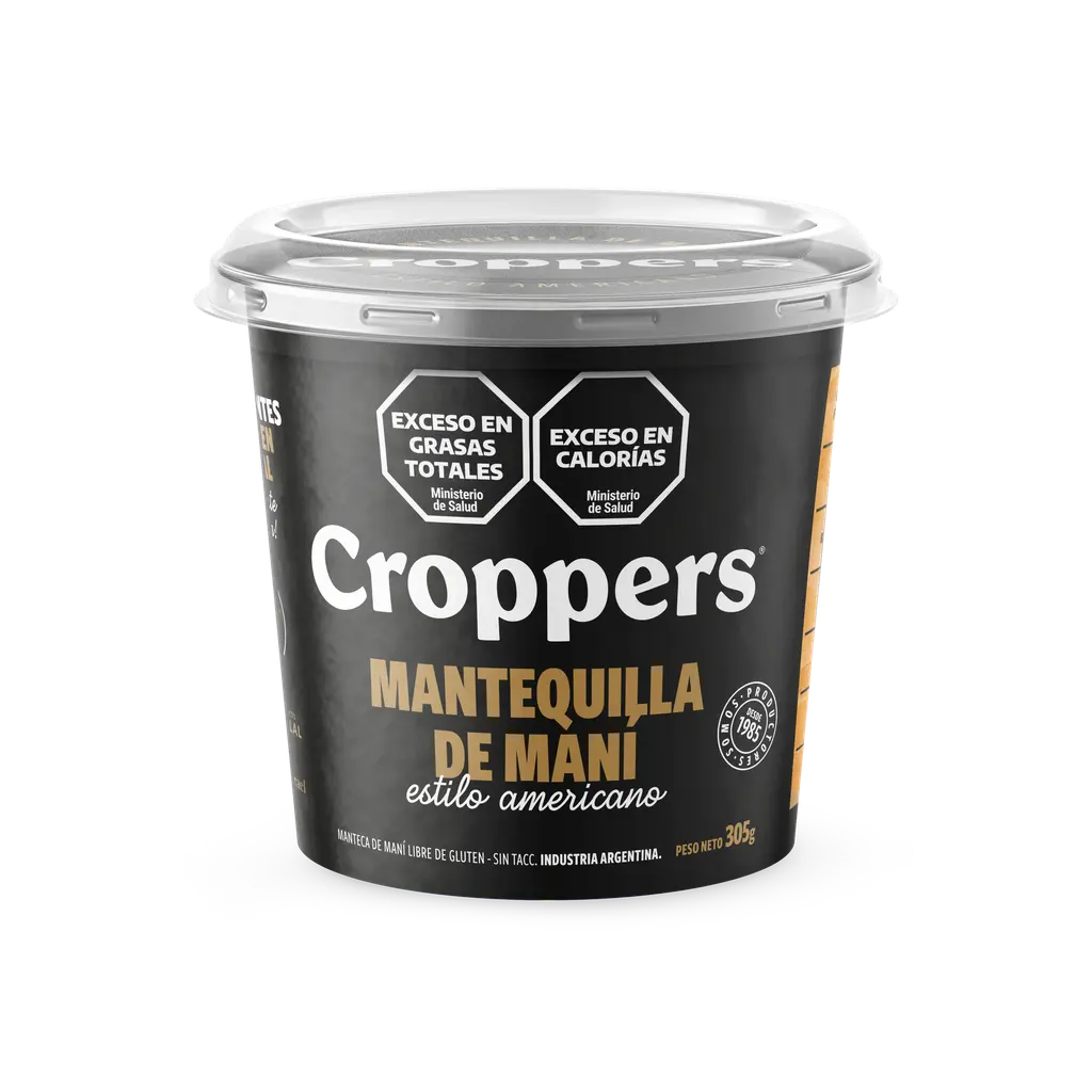 Manteca de Maní Croppers x305g (x12)
