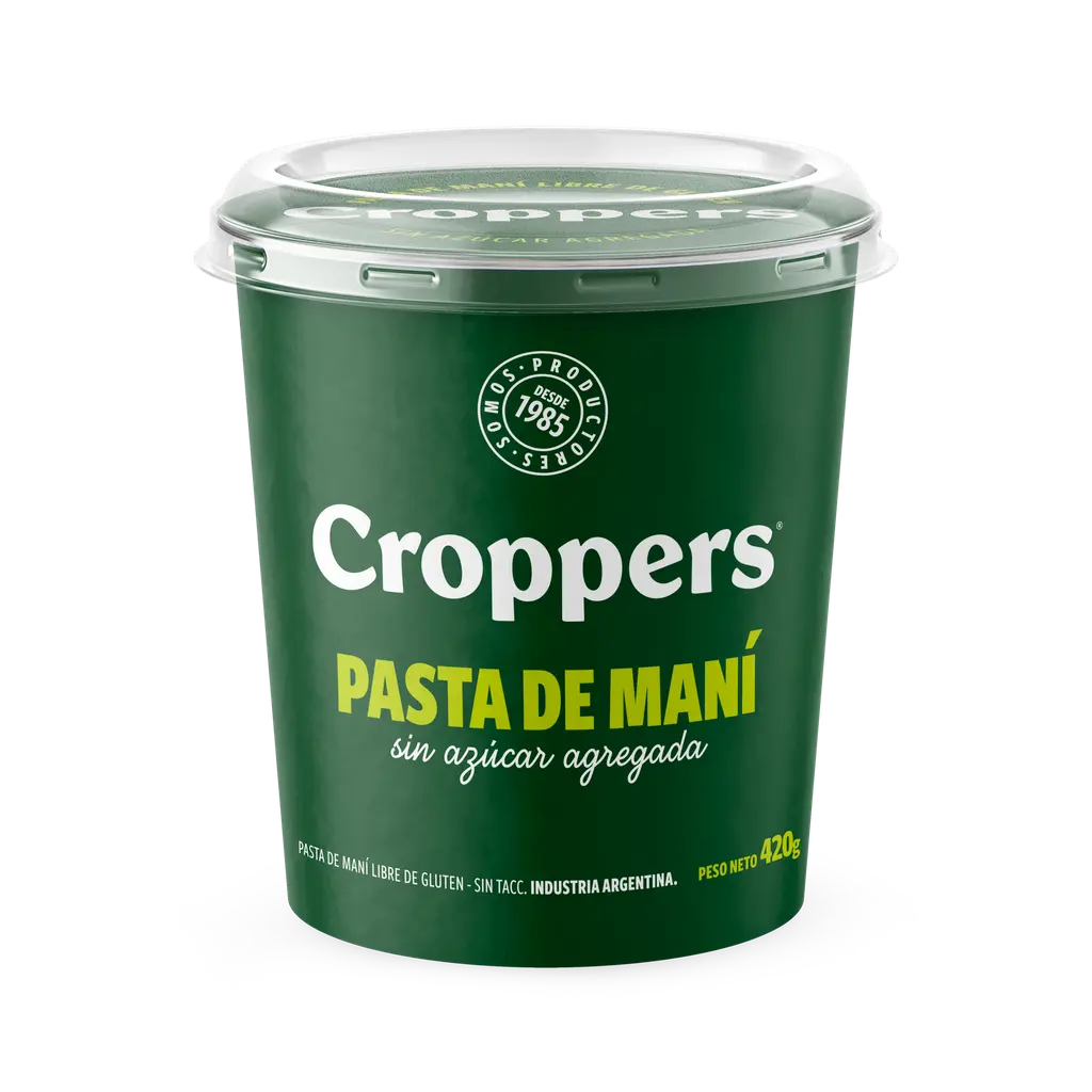 Pasta de Maní Croppers x420g (x12)