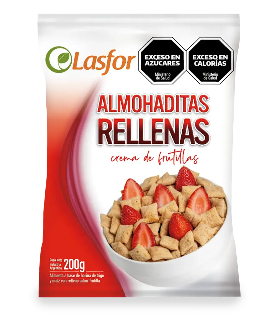 Almohaditas Lasfor Rellenas de Frutilla x200g