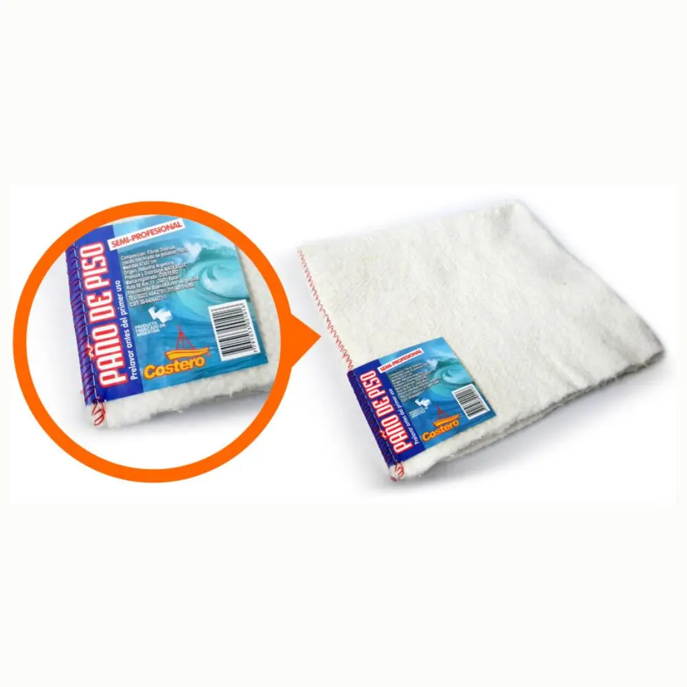 [100452] Paño De Piso Blanco Semi Profesional Costero 47x57cm