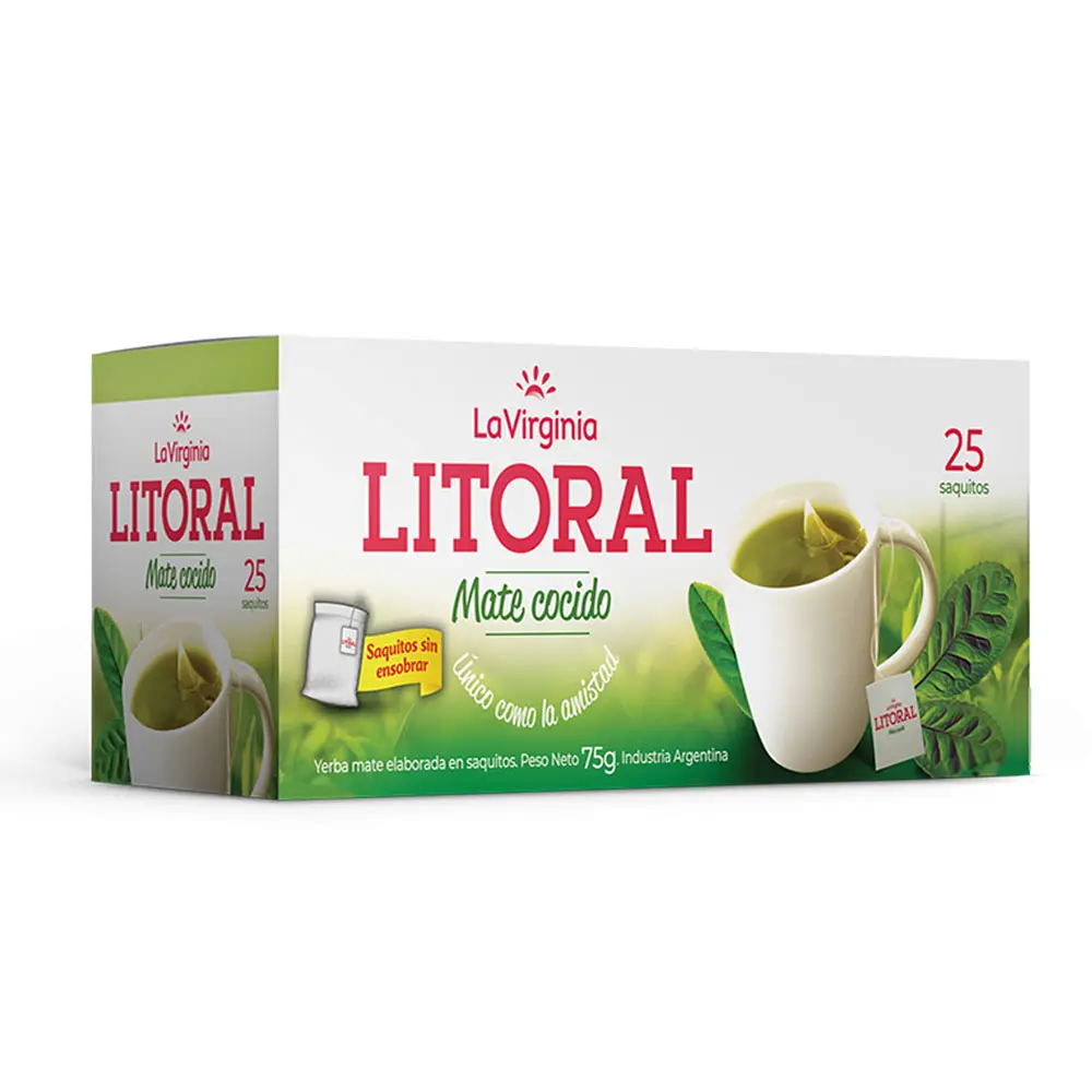 [100469] Mate Cocido La Virginia Litoral x25u