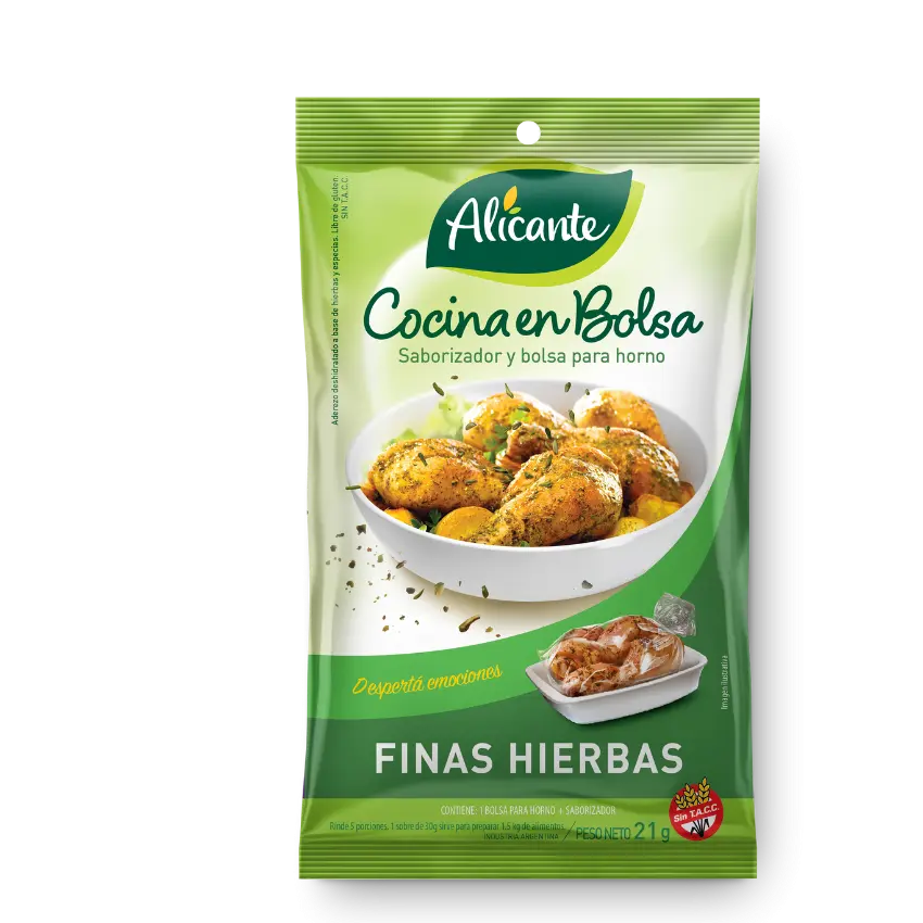 Cocina en Bolsa Alicante Finas Hierbas x21g
