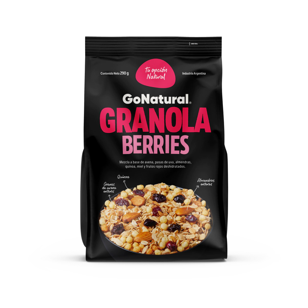 Granola Berries Quinoa Go Natural x290g