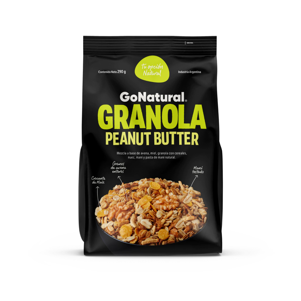[100481] Granola Peanut Butter Go Natural x290g