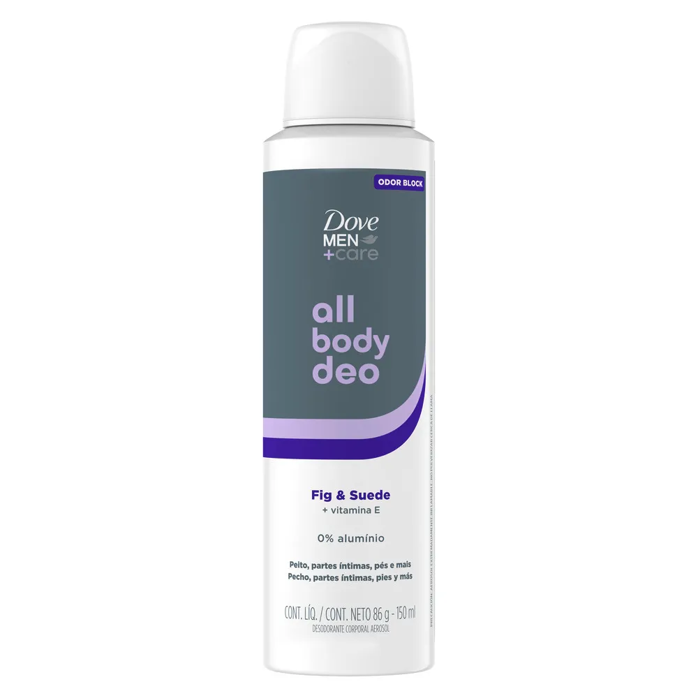 Dove Desodorante Men All Body Fig y Suede x86g (x12)