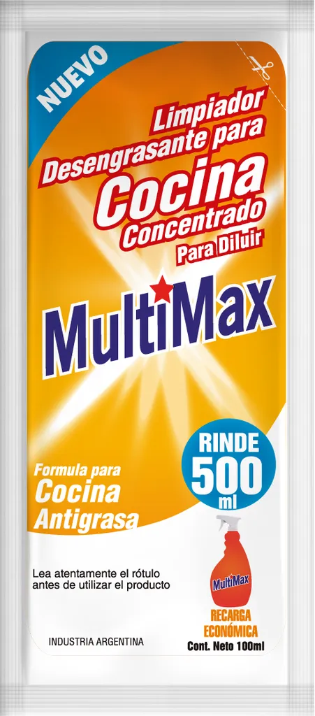 Limpiador Desengrasante Cocina Rinde 500ml x100ml