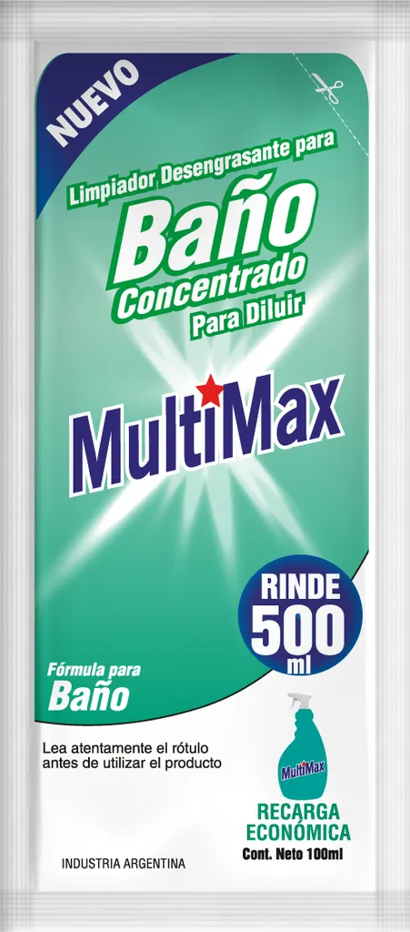 [100503] Limpiador de Baño Multimax Rinde 500ml x100ml