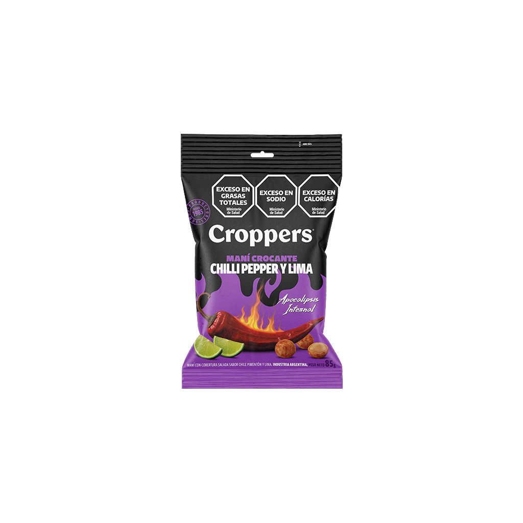 Maní Crocante Chilli Pepper Croppers x85g