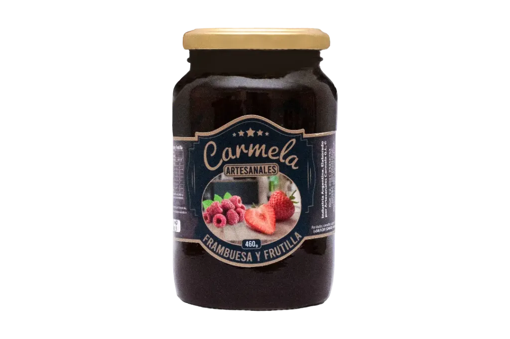 Mermelada de Frambuesa y Frutilla Carmela x460g