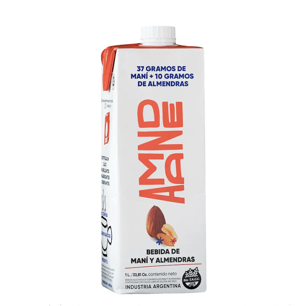 Leche de Maní y Almendras Amande x1L (x8)