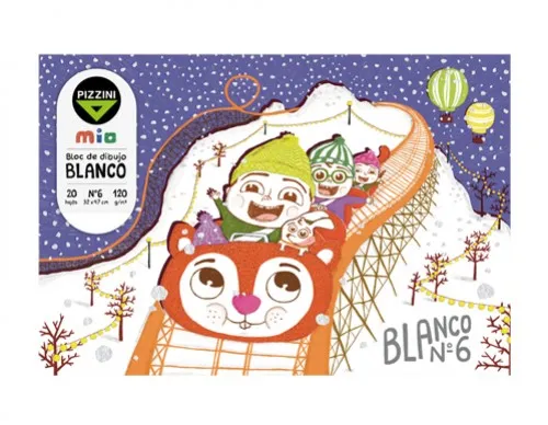 Block de Hojas Pizzini Blanco x120g 22x32cm x20h