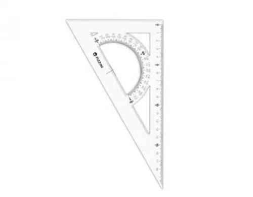[100572] Escuadra Escolar Pizzini 20cm x60º