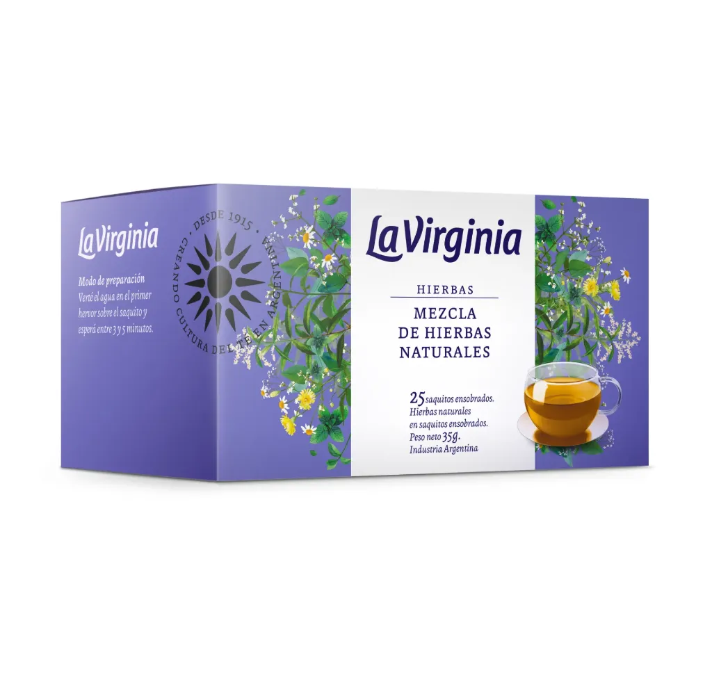 Té Hierba Mezcla de Hierbas Naturales La Virginia x25u