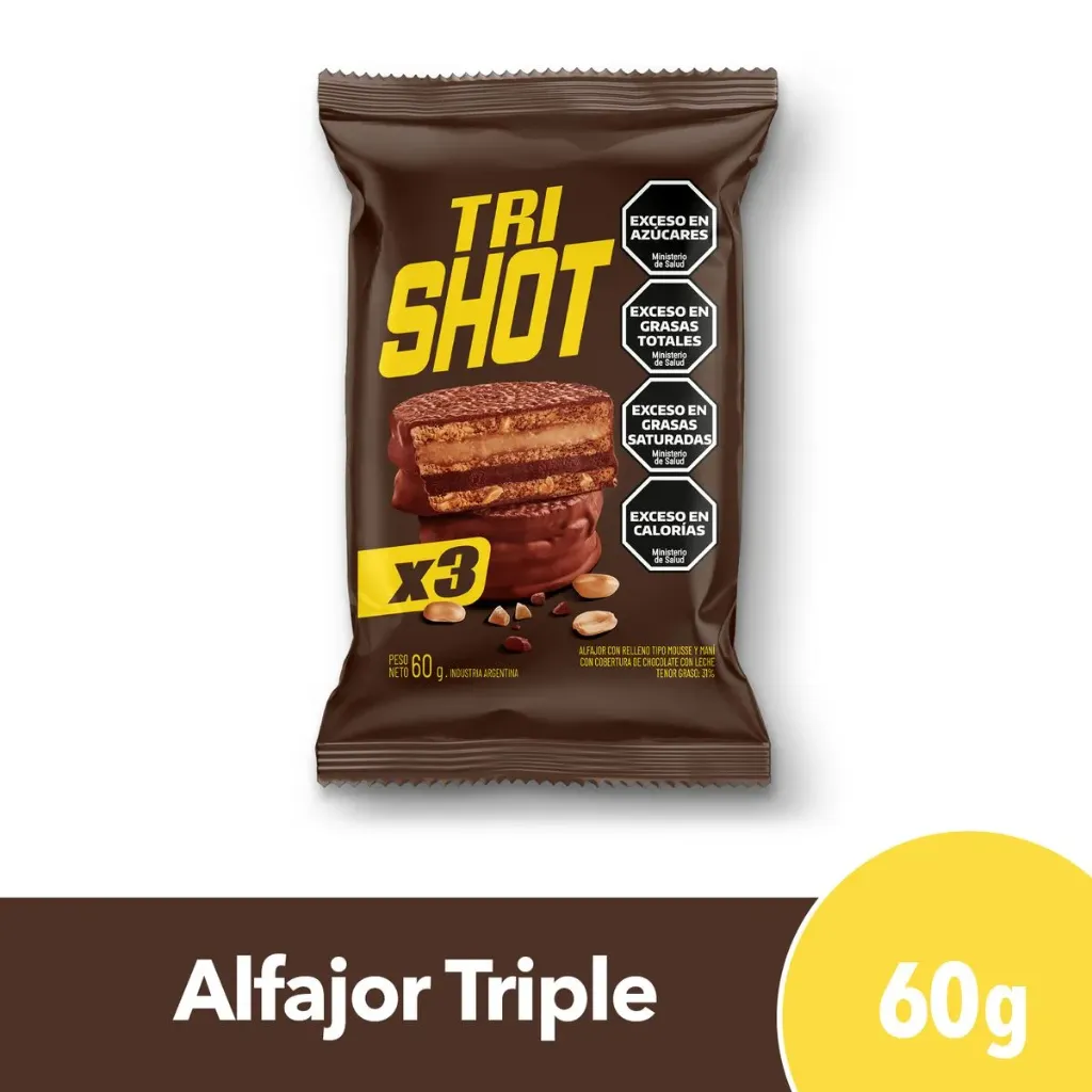 Alfajor Triple Shot x60g