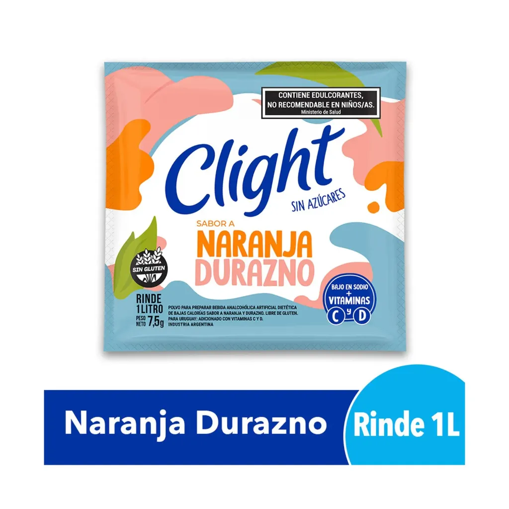 Clight Naranja Durazno x7,5g