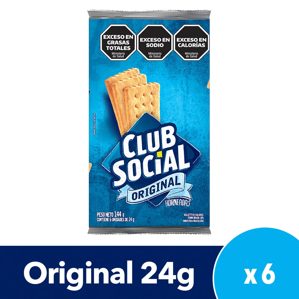 [100652] Galletitas Club Social Original x6x23,5g