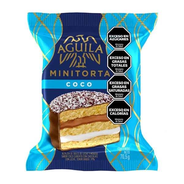 [100689] Alfajor Minitorta Águila Coco x70,5g