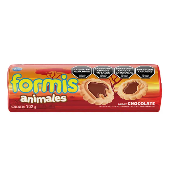 [100708] Formis Sabor Vainilla Rellena de Chocolate x102g