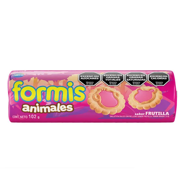 [100690] Formis Sabor Vainilla Rellena de Frutilla x102g