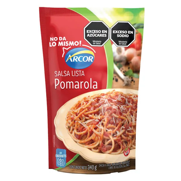 Salsa Lista Arcor Pomarola x340g
