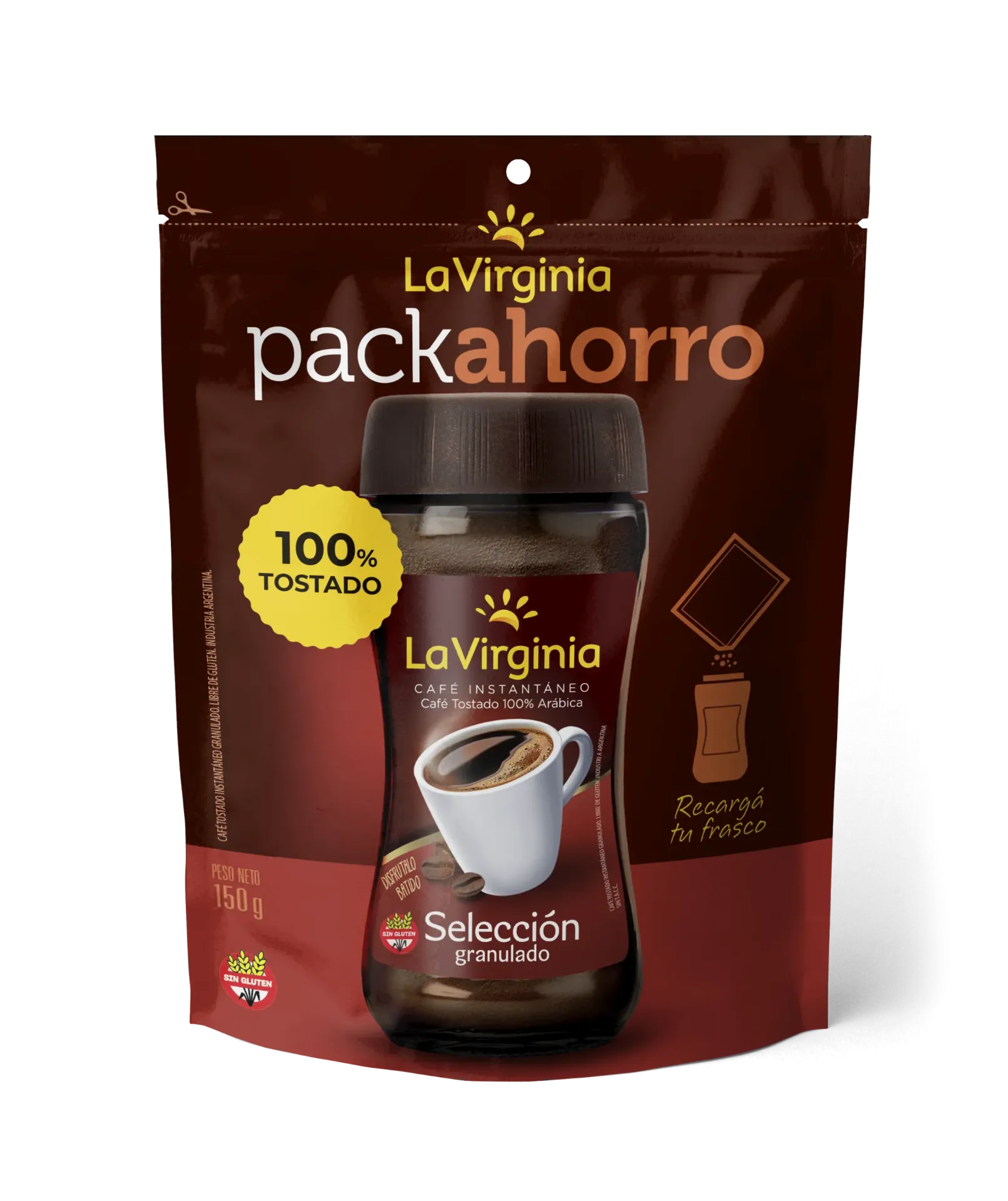 [100760] Café Instantáneo La Virginia Tostado Selección D/P x150g