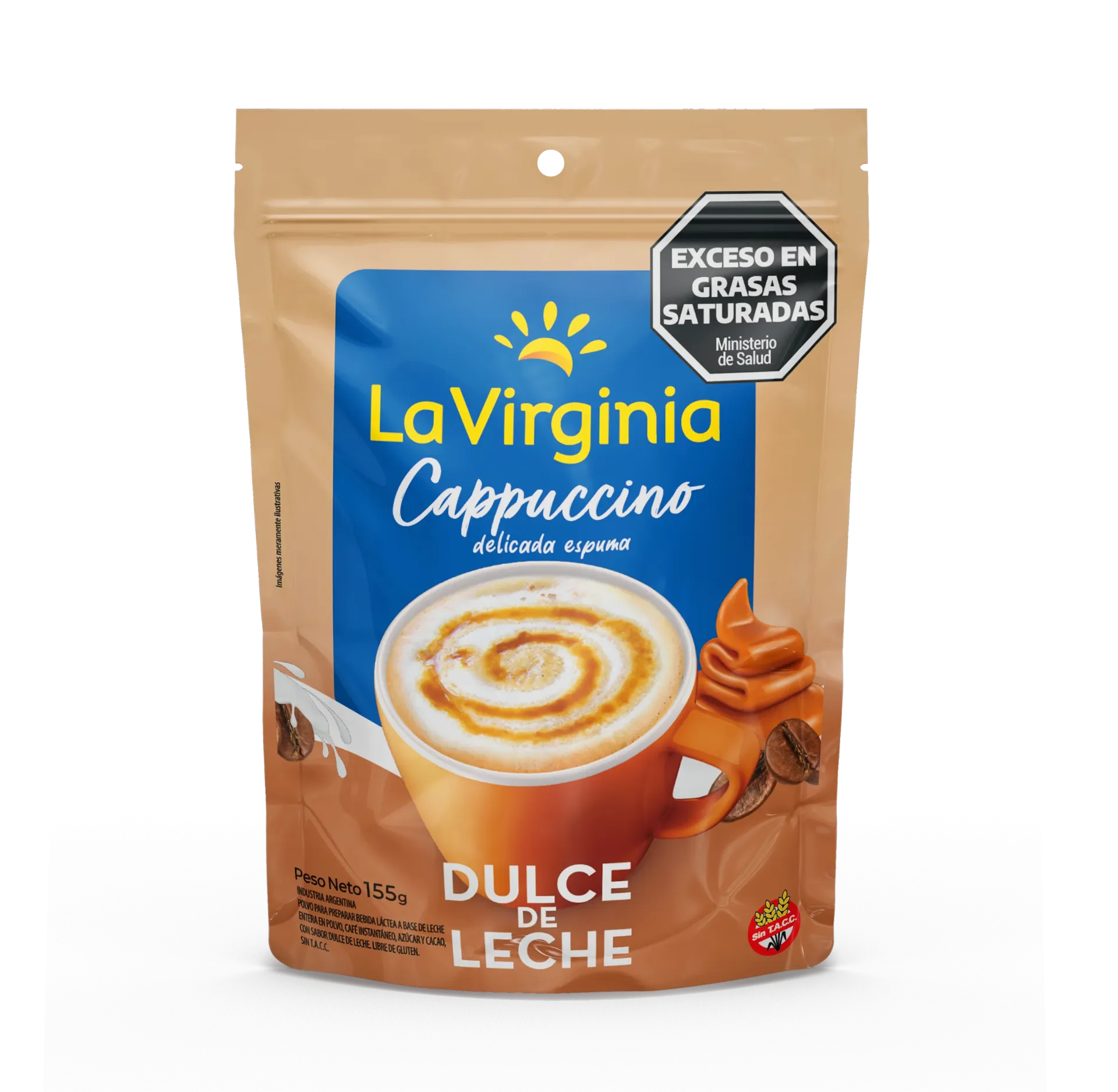 [100763] Cappuccino La Virginia Dulce de Leche D/P x155g