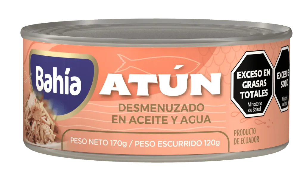 [100783] Atún Desmenuzado en Aceite y Agua Bahía x170g
