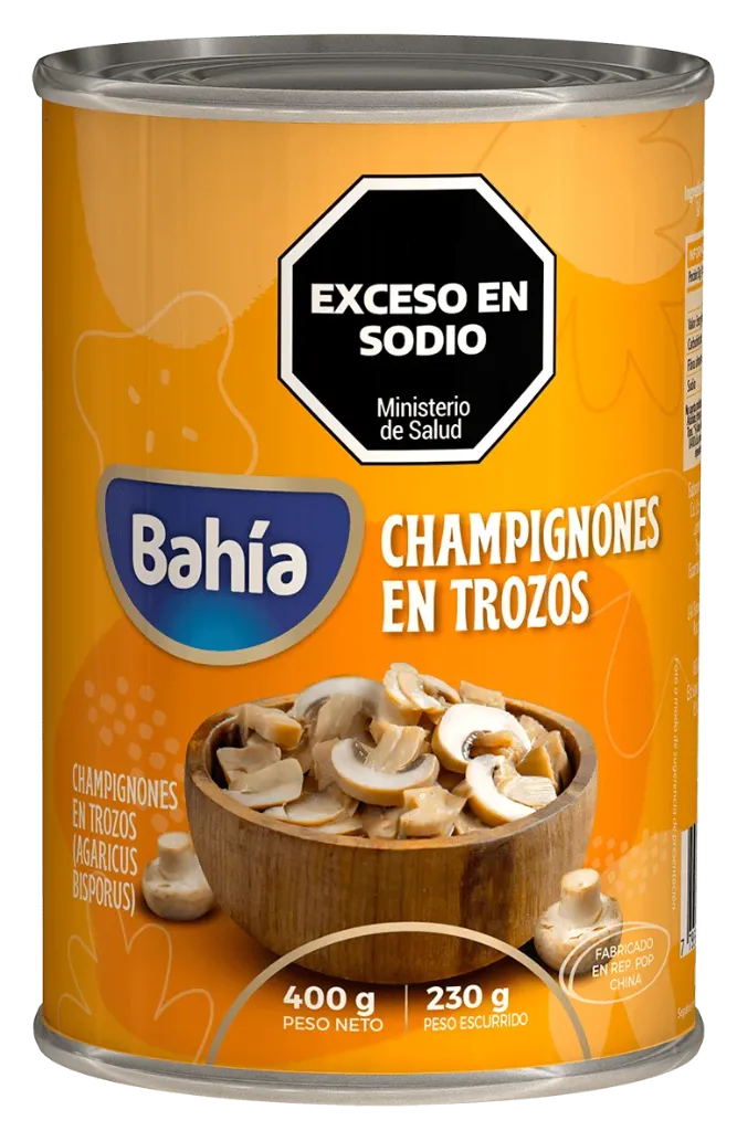 Champigñones en Trozos Bahía x400g
