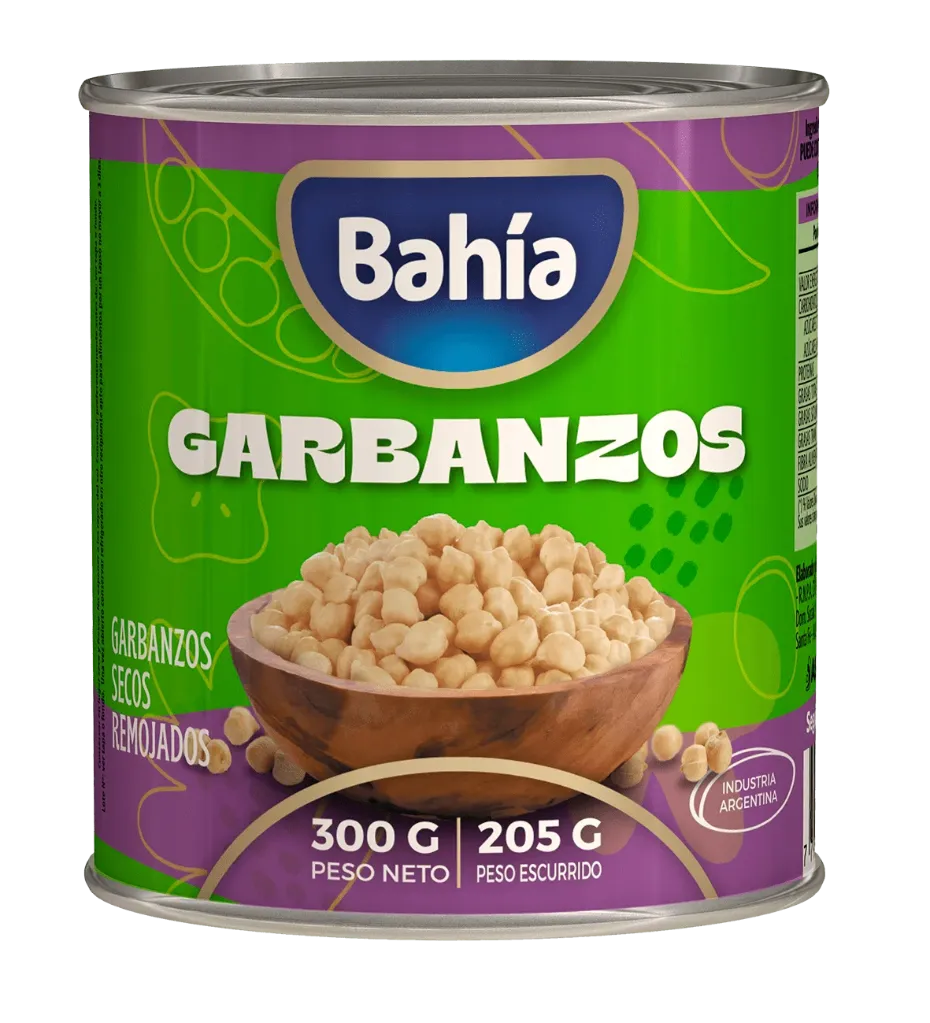 Garbanzos Secos Remojados Bahía x300g