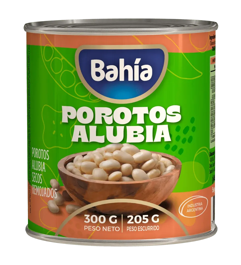 [100796] Porotos Alubia Secos Remojados Bahía x300g