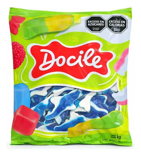 [100802] Goma Docile Tiburón Azul Blueberry x1kg