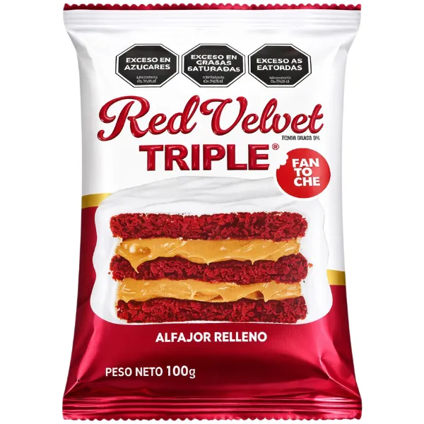 Alfajor Fantoche Triple Red Velvet x100g