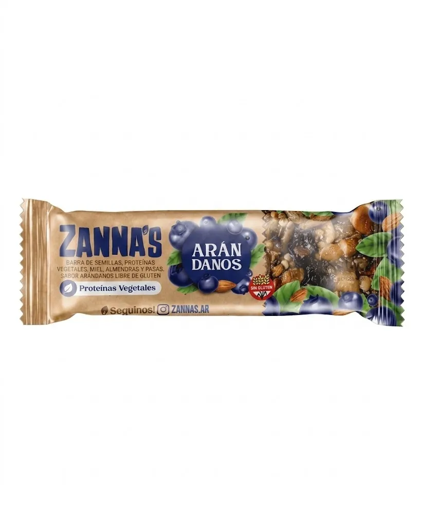 [100824] Barra Zanna's Sabor Arándanos x40g
