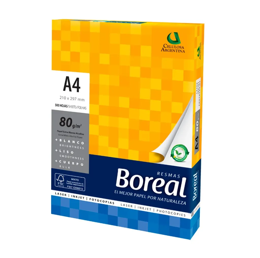 Resma Boreal A4 x80g
