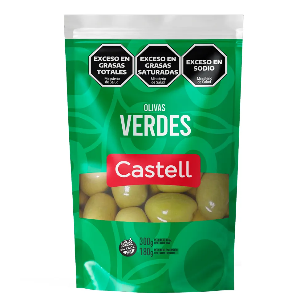 Aceitunas Verdes Castell DP x180g (x12)