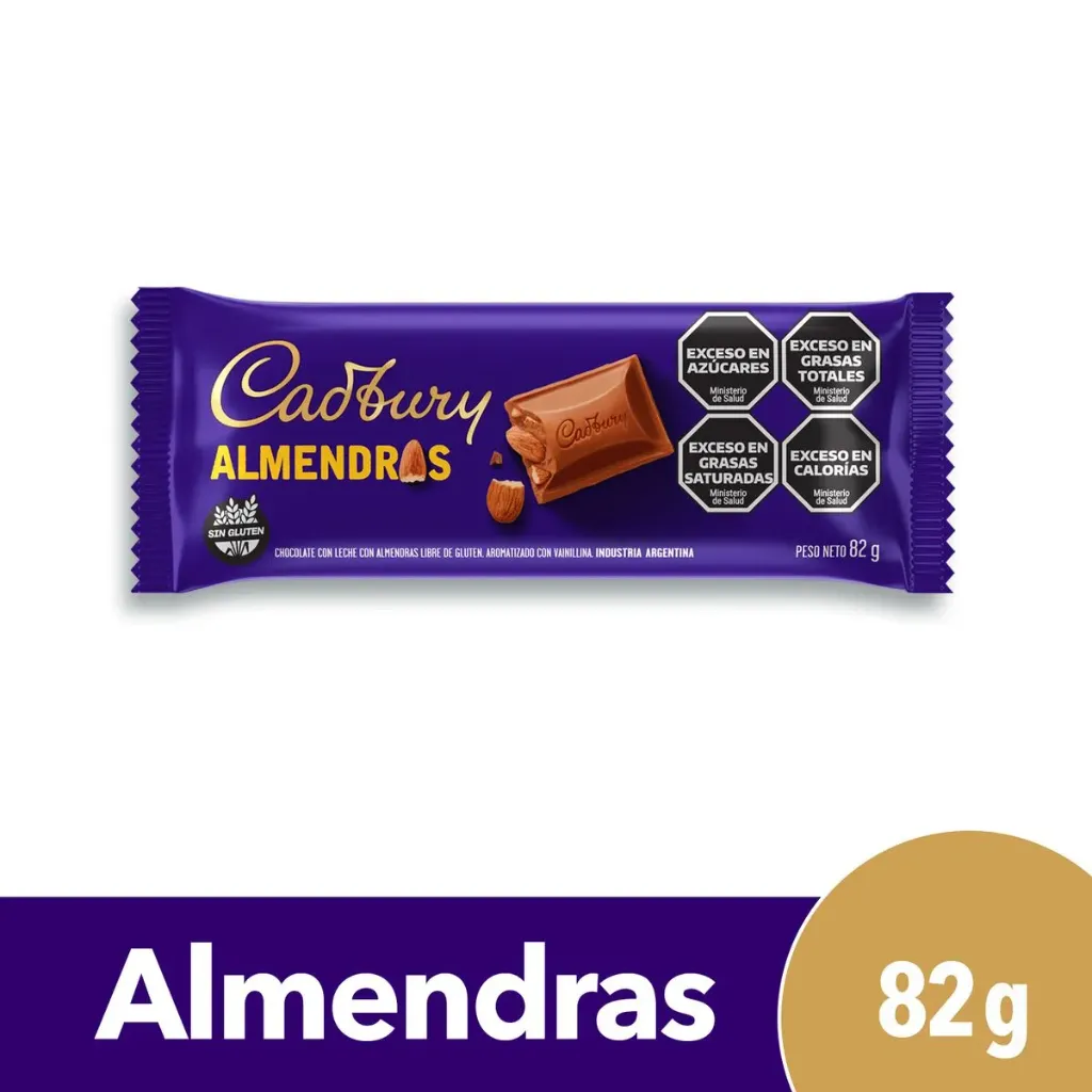 Cadbury Almendras x82g