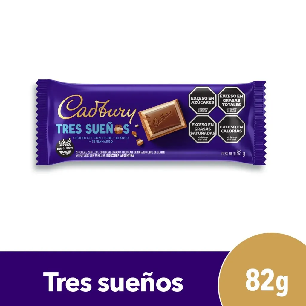 [100849] Cadbury Tres Sueños x82g