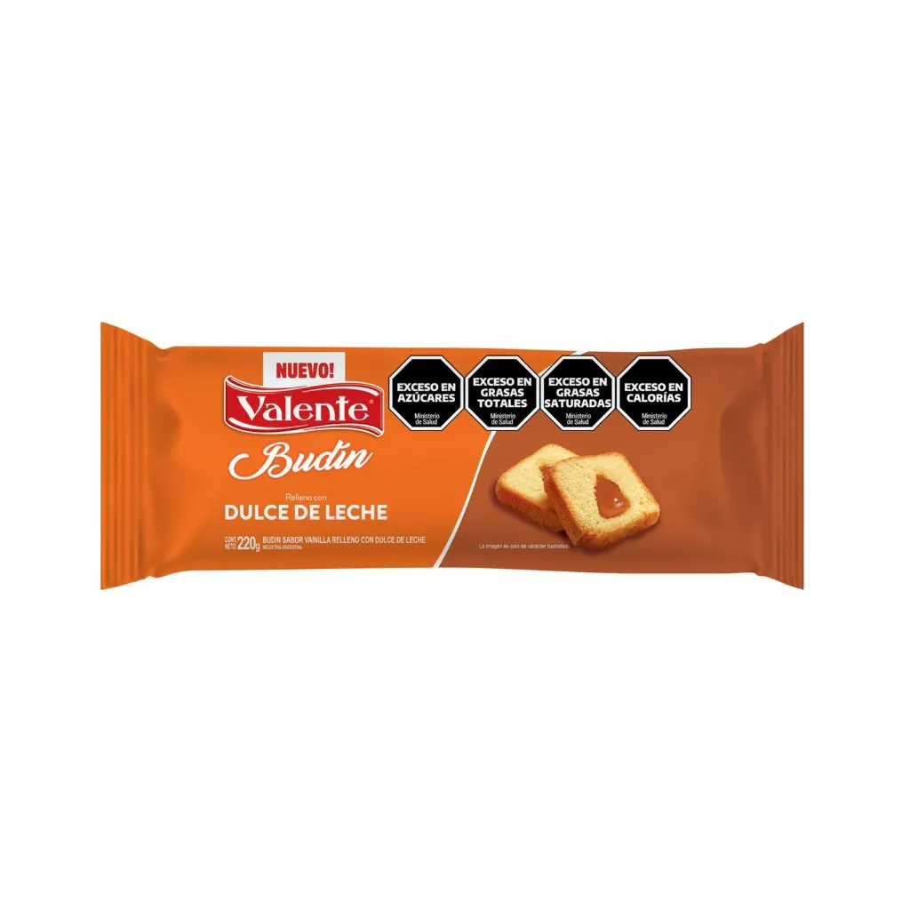 Budín Relleno de Dulce de Leche Valente x220g