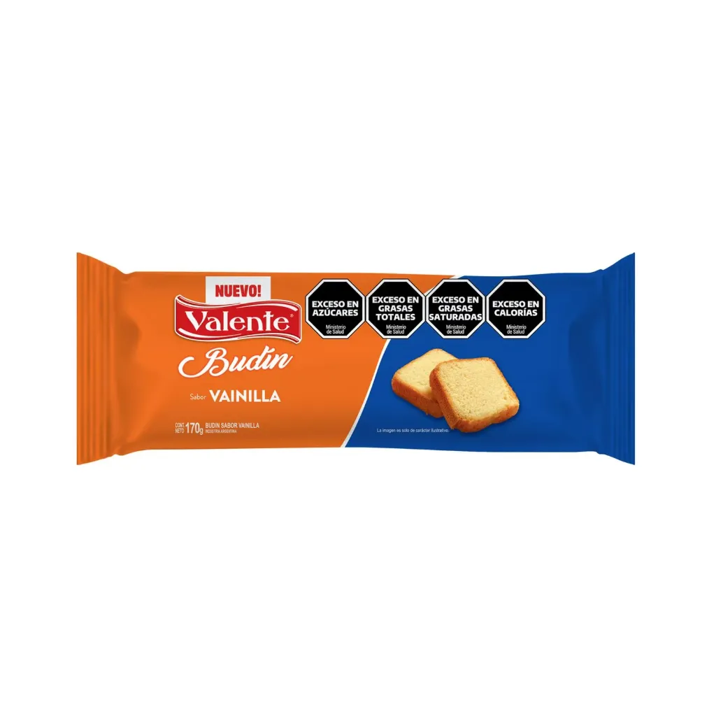 Budín Vainilla Valente x170g (x15)