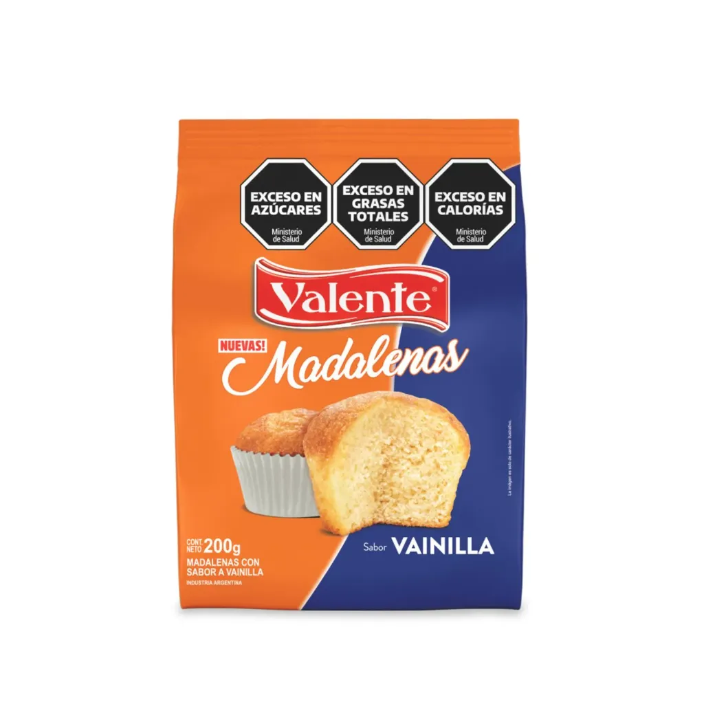 Madalenas Vainilla Valente x200g